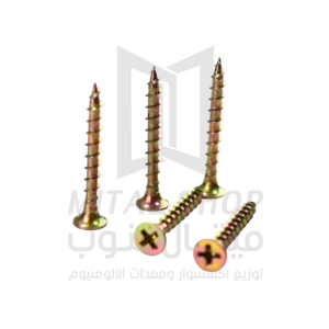 مسمار سن صاج أصفر خطوة واسعة